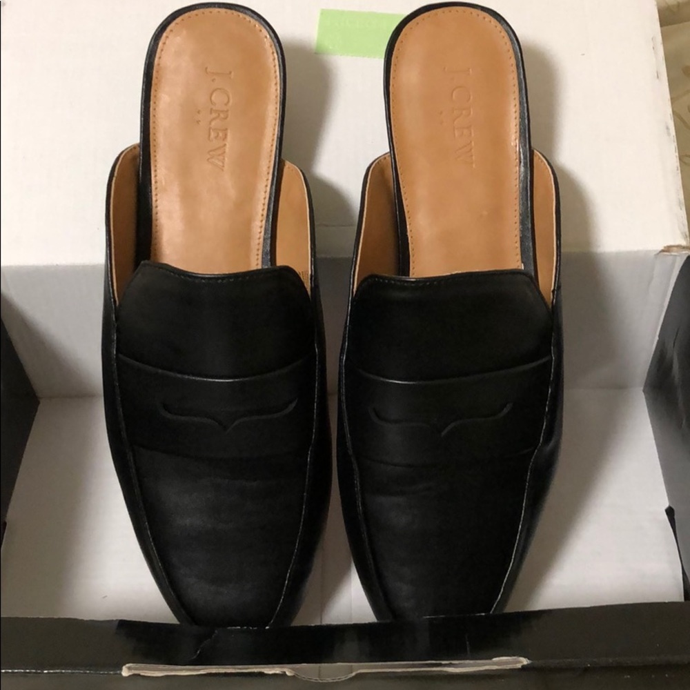 Never worn, J Crew Loafer Slides: Women’s 9.5